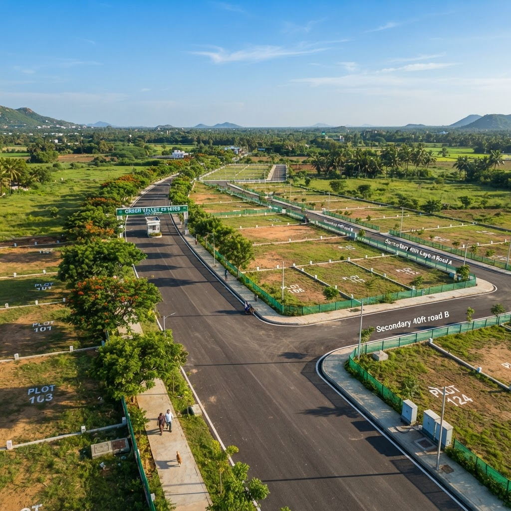 Sreevari Nagar plot layout with wide roads